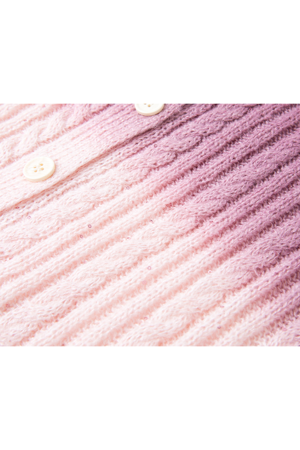 Romantic Gradient Knitted Cardigan