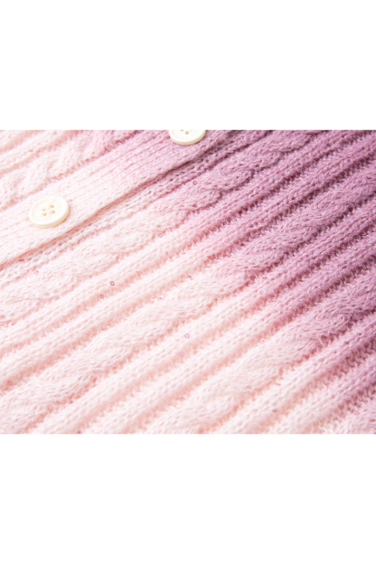 Romantic Gradient Knitted Cardigan