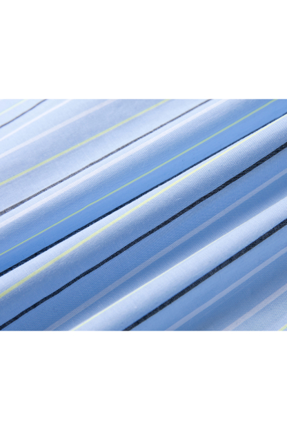 Blue And White Striped Pure Cotton Shirt