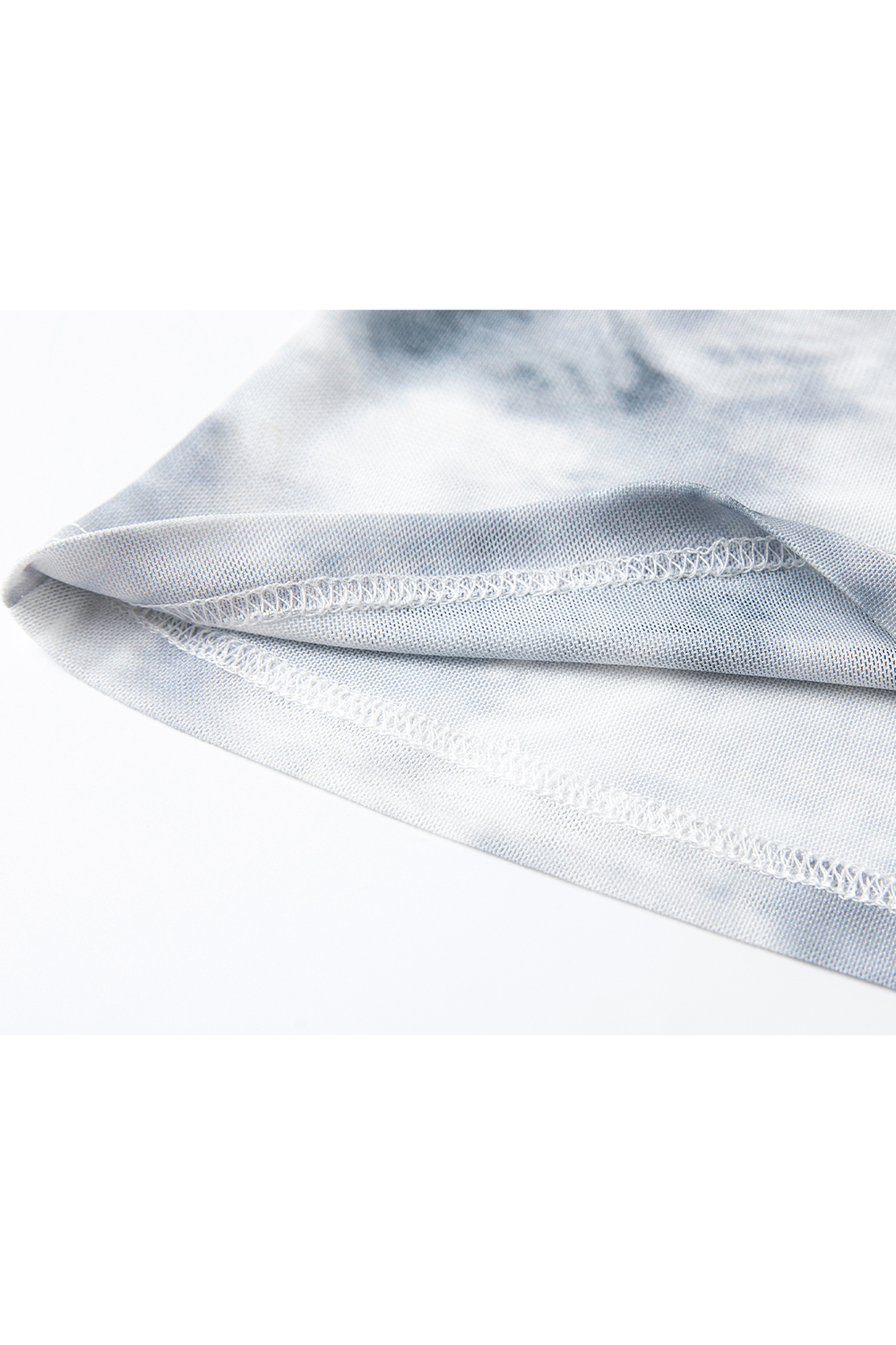 Smudge-dyed Knitted T-shirt-VIMLYSTORE