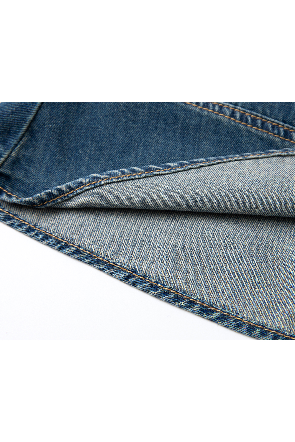 Retro Denim Lace-Up Dress-VIMLYSTORE