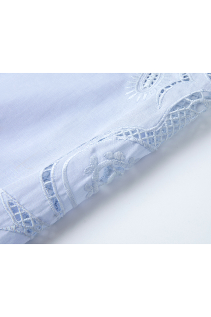 French Hollow Embroidered Shirt