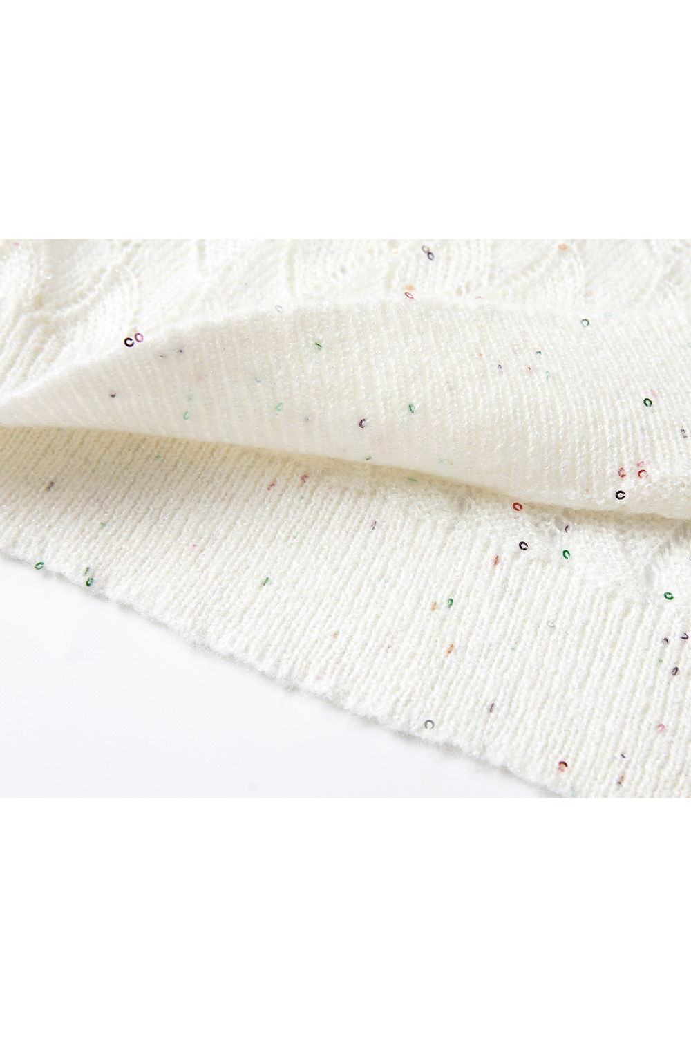 Argyle Pattern Hollow Sweater