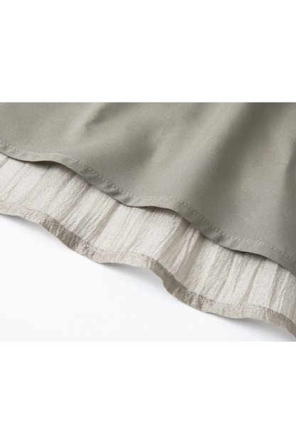 Tea Color Pleated Set
