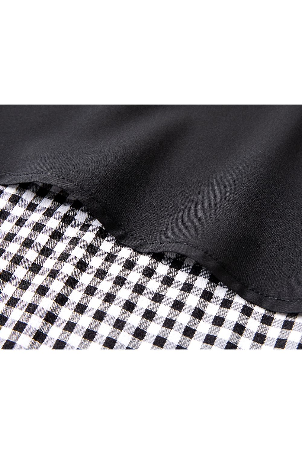 Simple Commuting Gingham Skirt