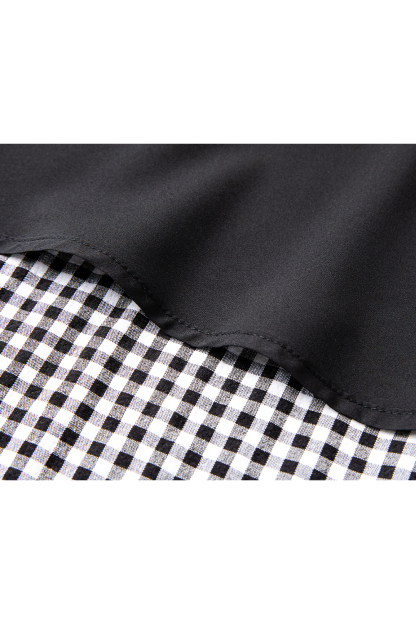 Simple Commuting Gingham Skirt