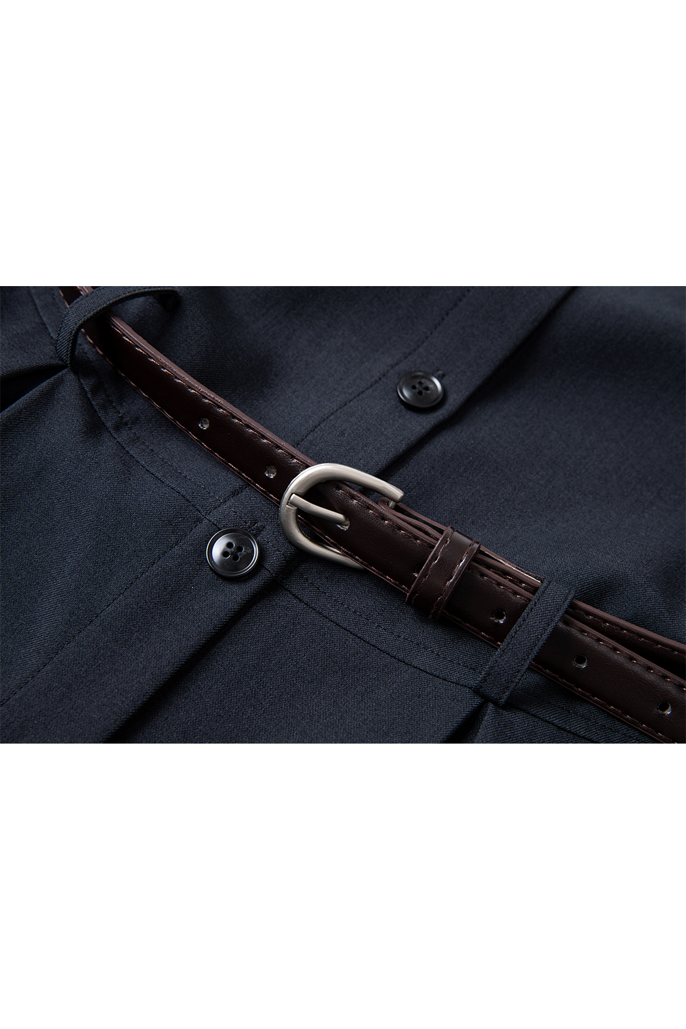 Commuting Simple Straight Dress-VIMLYSTORE