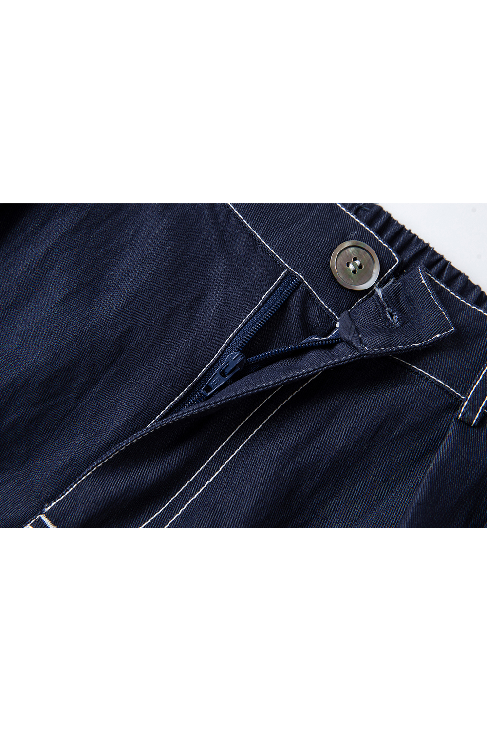 Exposed Stitching Casual Suit