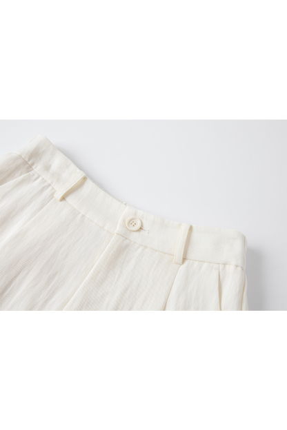 Raw-Edged Vest Straight Suit
