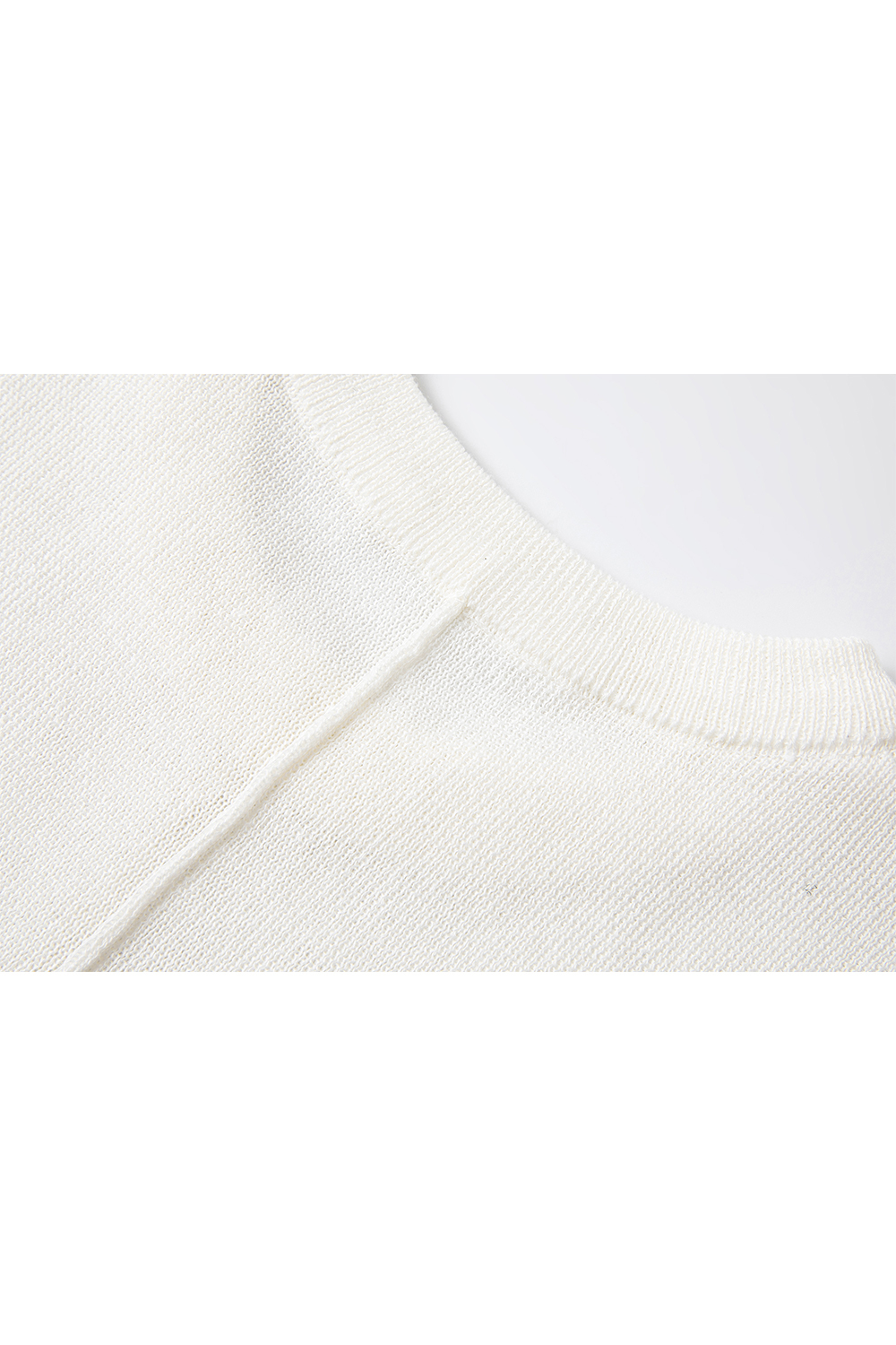 Round Neck High Elastic Sleeveless Sweater