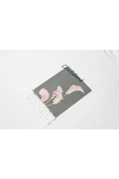 Exquisite Printed Round Neck T-Shirt