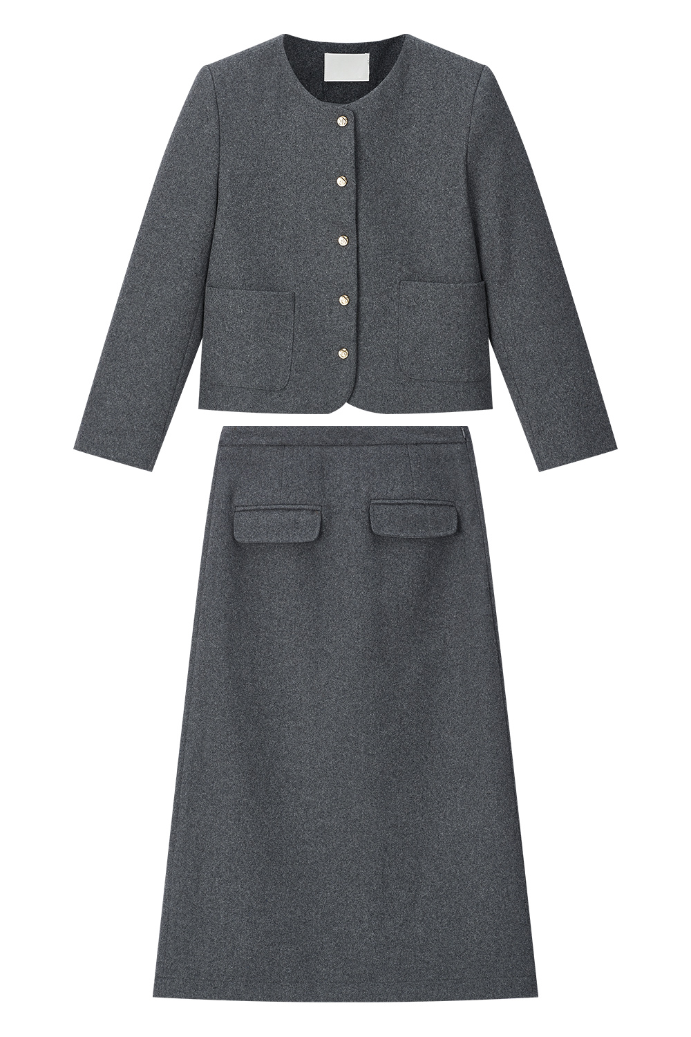 Tucked Cotton Elegant Two Piece Set