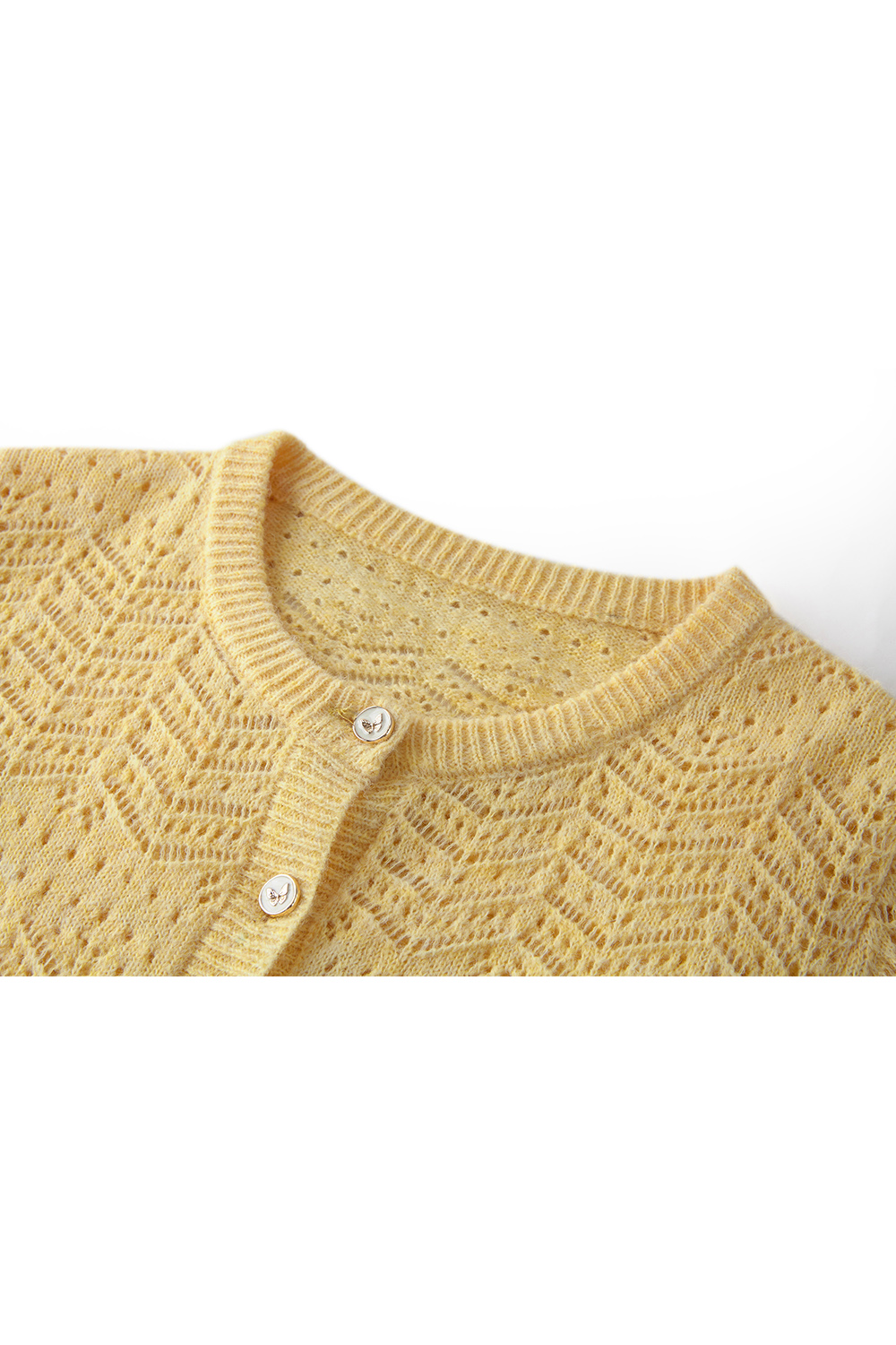 Hollow Crochet Knitted Cardigan-VIMLYSTORE