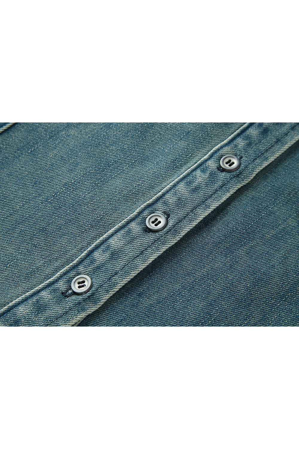 Washed Blue Denim Shirt