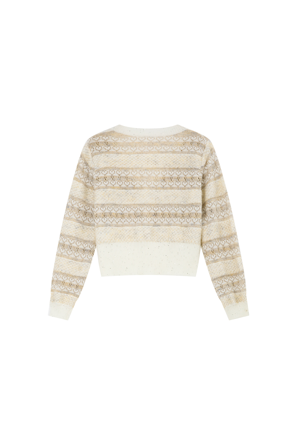 Striped Gentle Style Knitted Cardigan