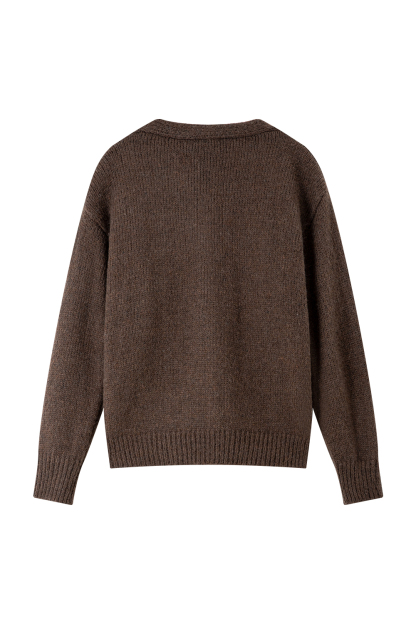 Wool Blend Knitted Top Two-Piece Set