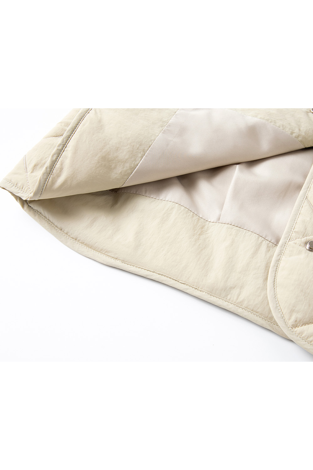 Lapel Diamond Short Cotton Coat-VIMLYSTORE