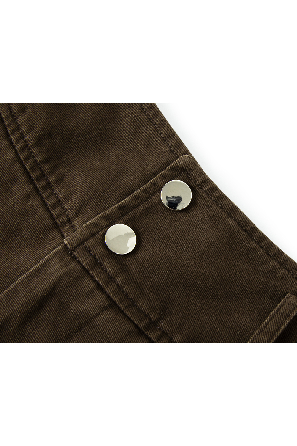 Cotton Metal Button Skirt-VIMLYSTORE