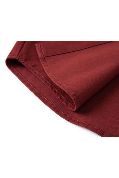 Wine Red Long-Sleeved Shirt