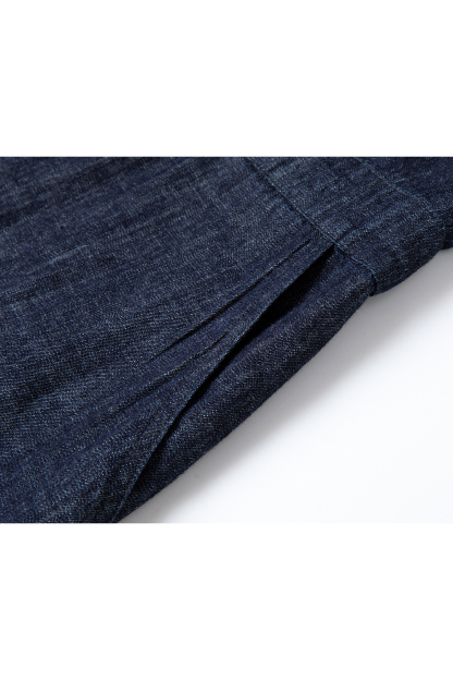 Pure Cotton Lapel Denim Dress