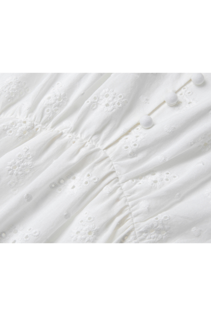 White Broderie Anglaise Dress