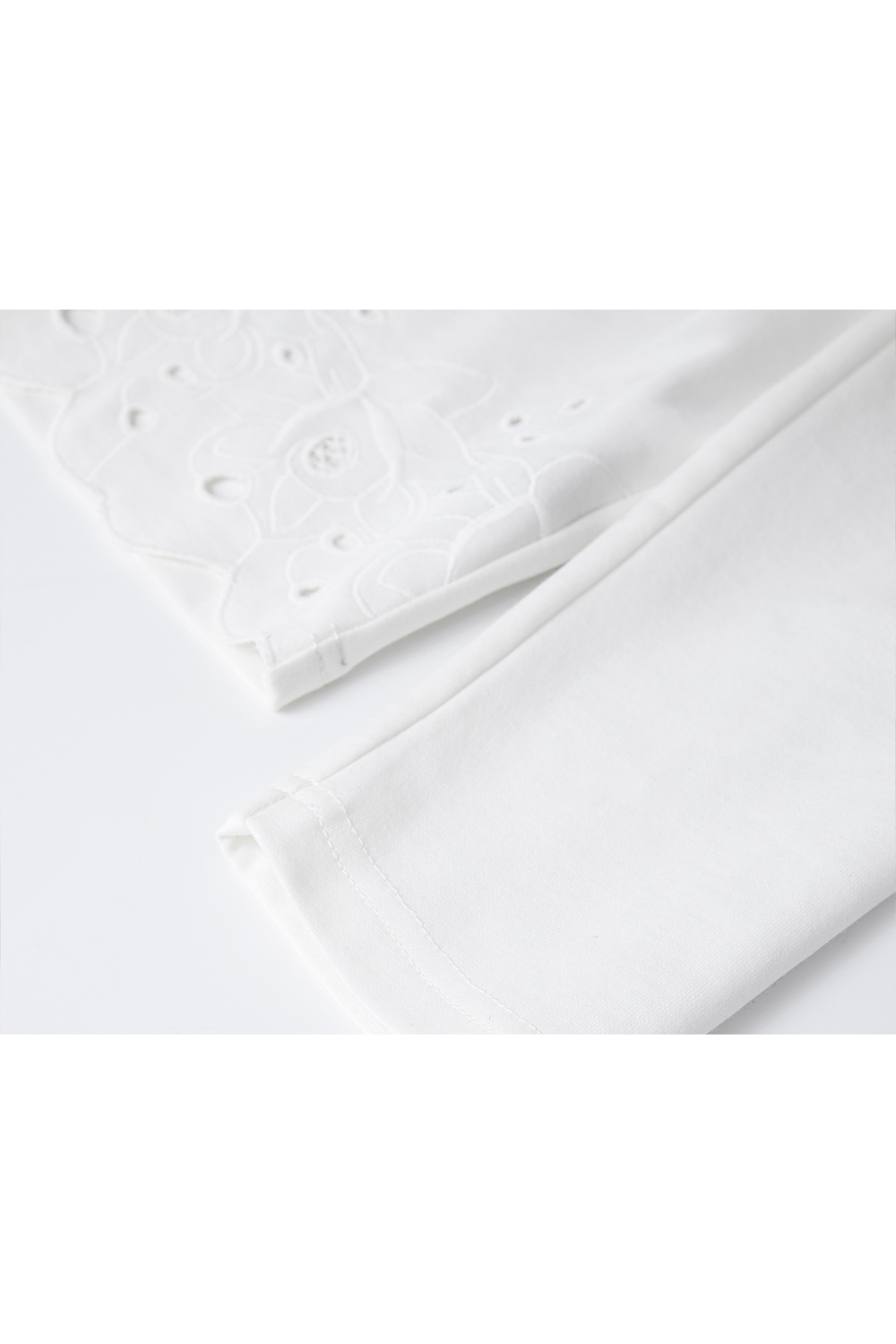 Soft Lace Long-Sleeved T-Shirt-VIMLYSTORE