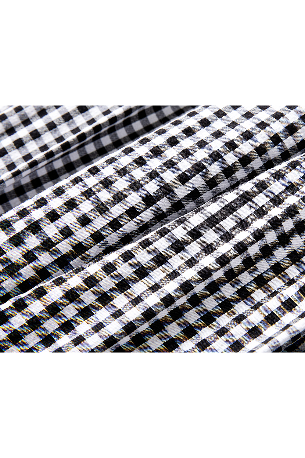 Simple Commuting Gingham Skirt