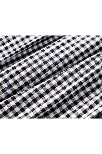 Simple Commuting Gingham Skirt