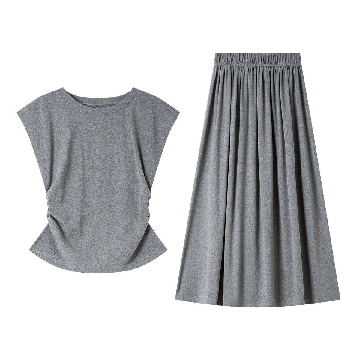 Casual Khmer Grey Suit