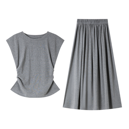 Casual Khmer Grey Suit