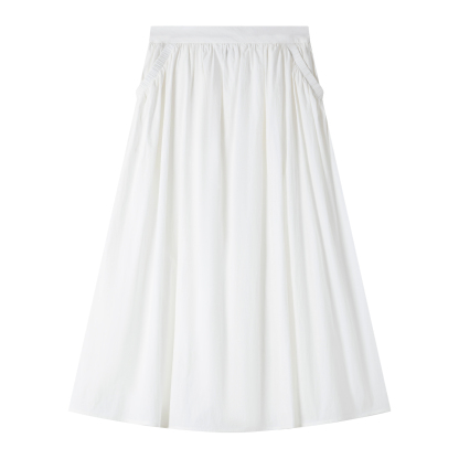 Soft And Loose Woven Umbrella Skirt
