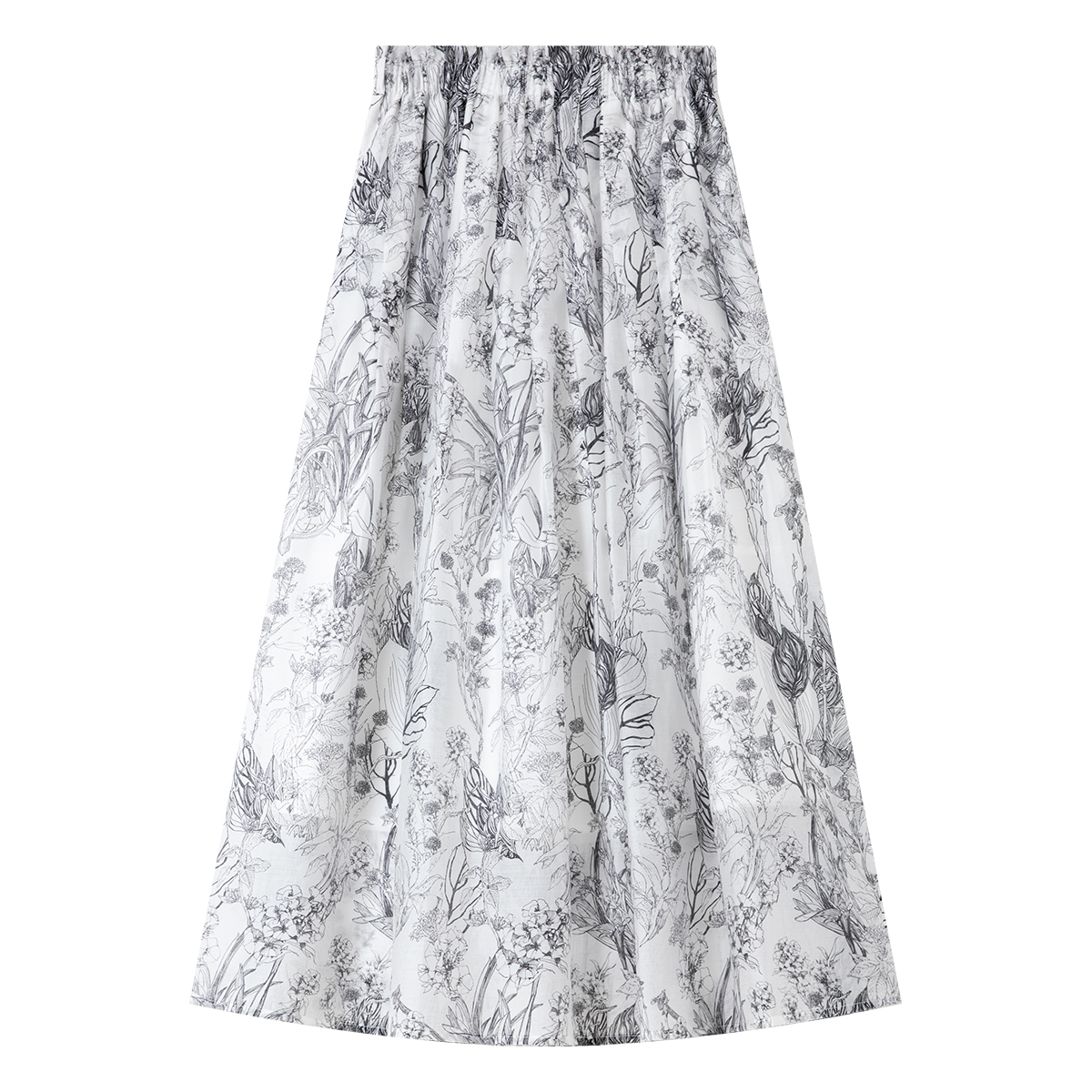 Elegant Lyocell Floral Skirt