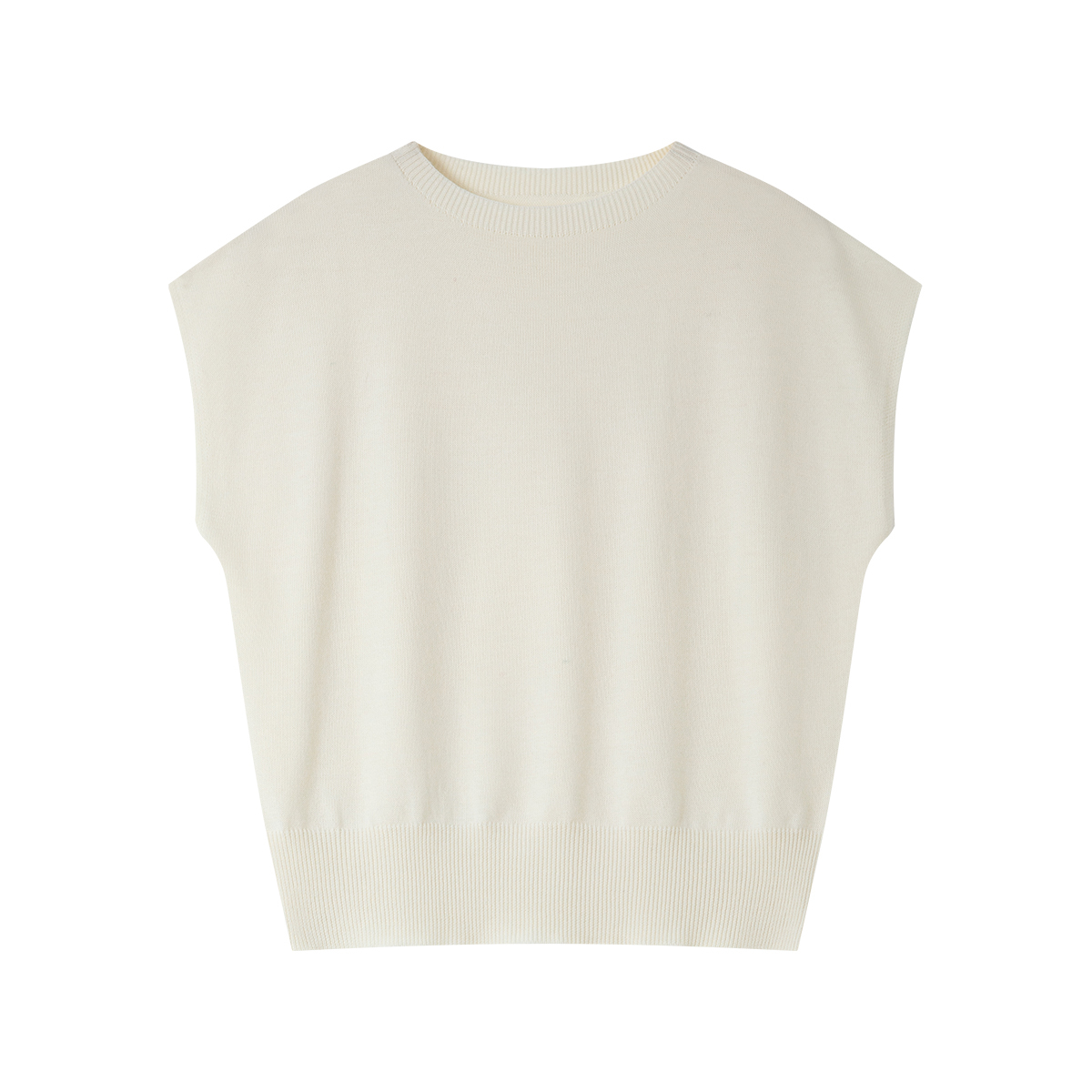 Sleeveless Round Neck Sweater