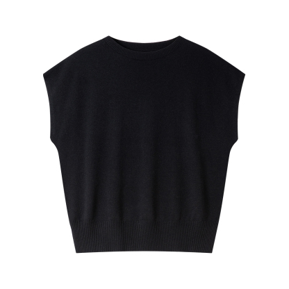 Sleeveless Round Neck Sweater