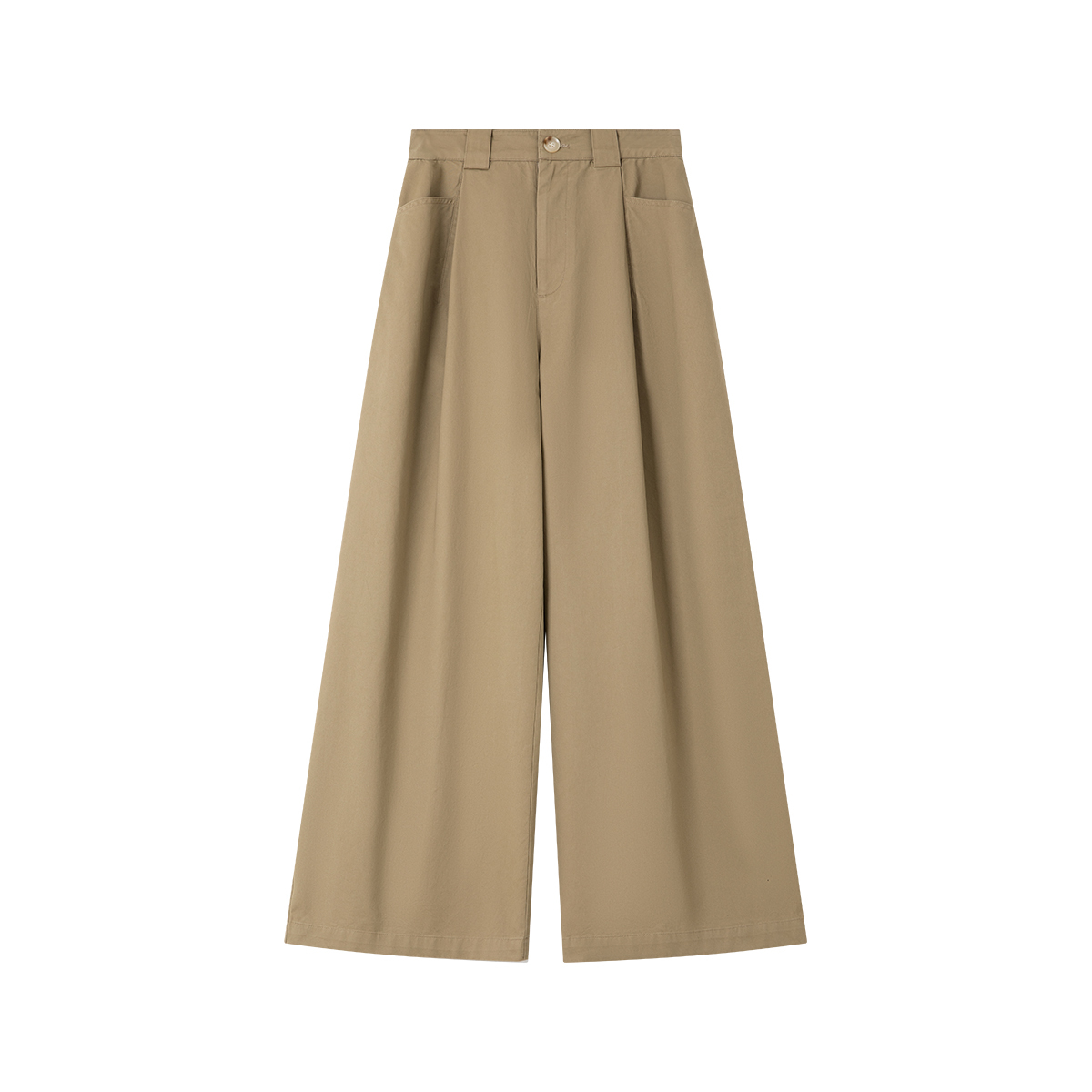 Pure Cotton Loose Versatile Wide-Leg Pants