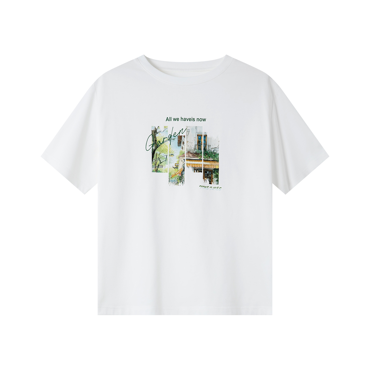 Pure Cotton Time Print T-Shirt
