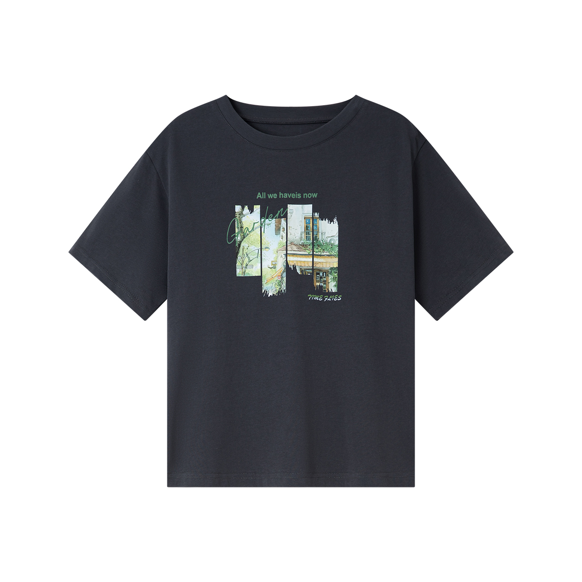 Pure Cotton Time Print T-Shirt