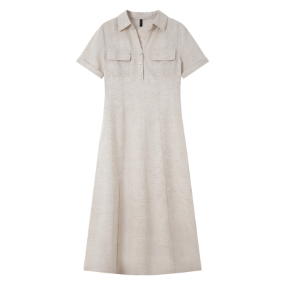 Mature And Elegant Shirt Dress