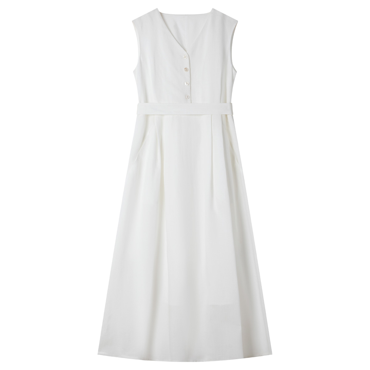 Elegant V-Neck Straight Dress