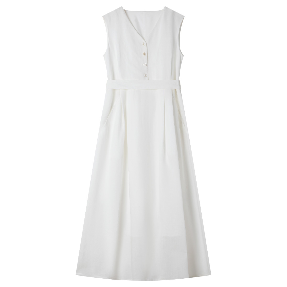 Elegant V-Neck Straight Dress