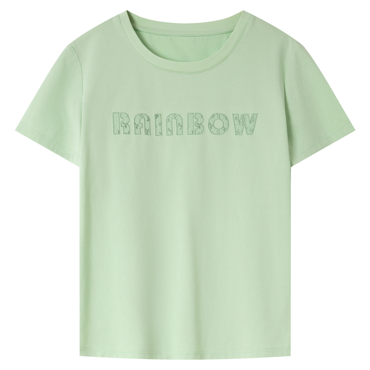 Lace Embroidery Casual T-Shirt