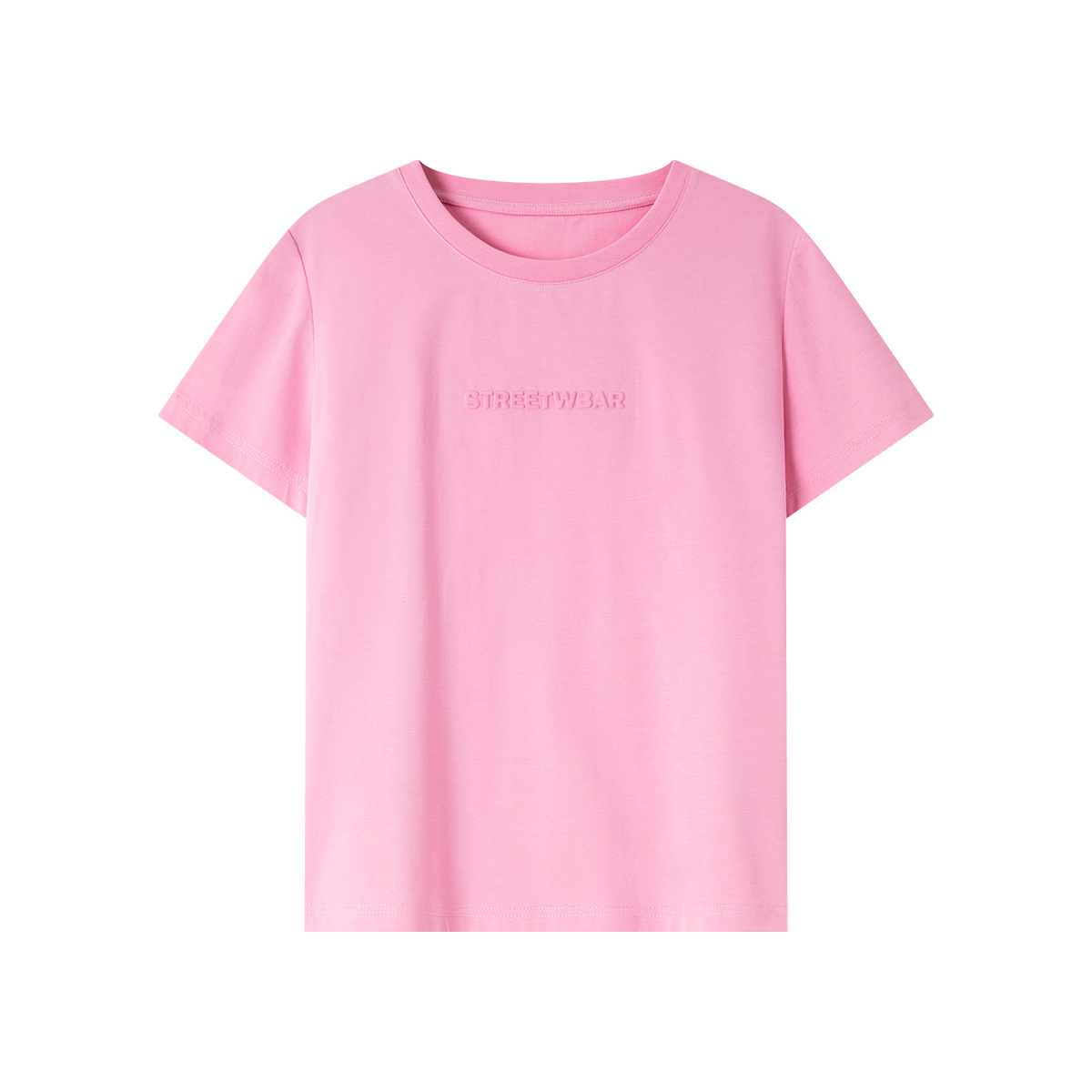 Letter Embossed T-Shirt