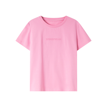 Letter Embossed T-Shirt