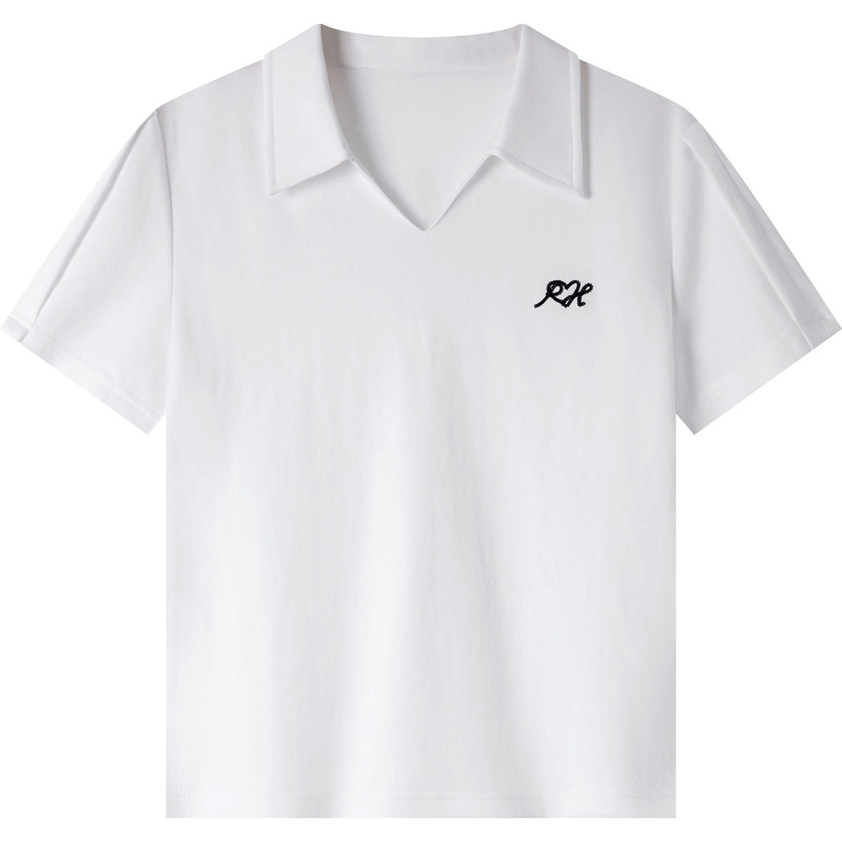 Lapel Cotton T-Shirt