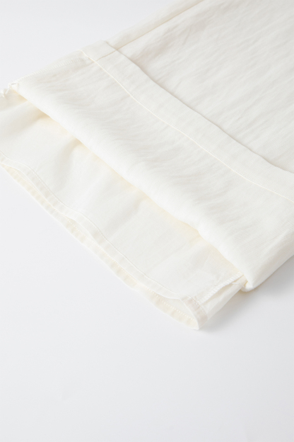 Raw-Edged Vest Straight Suit