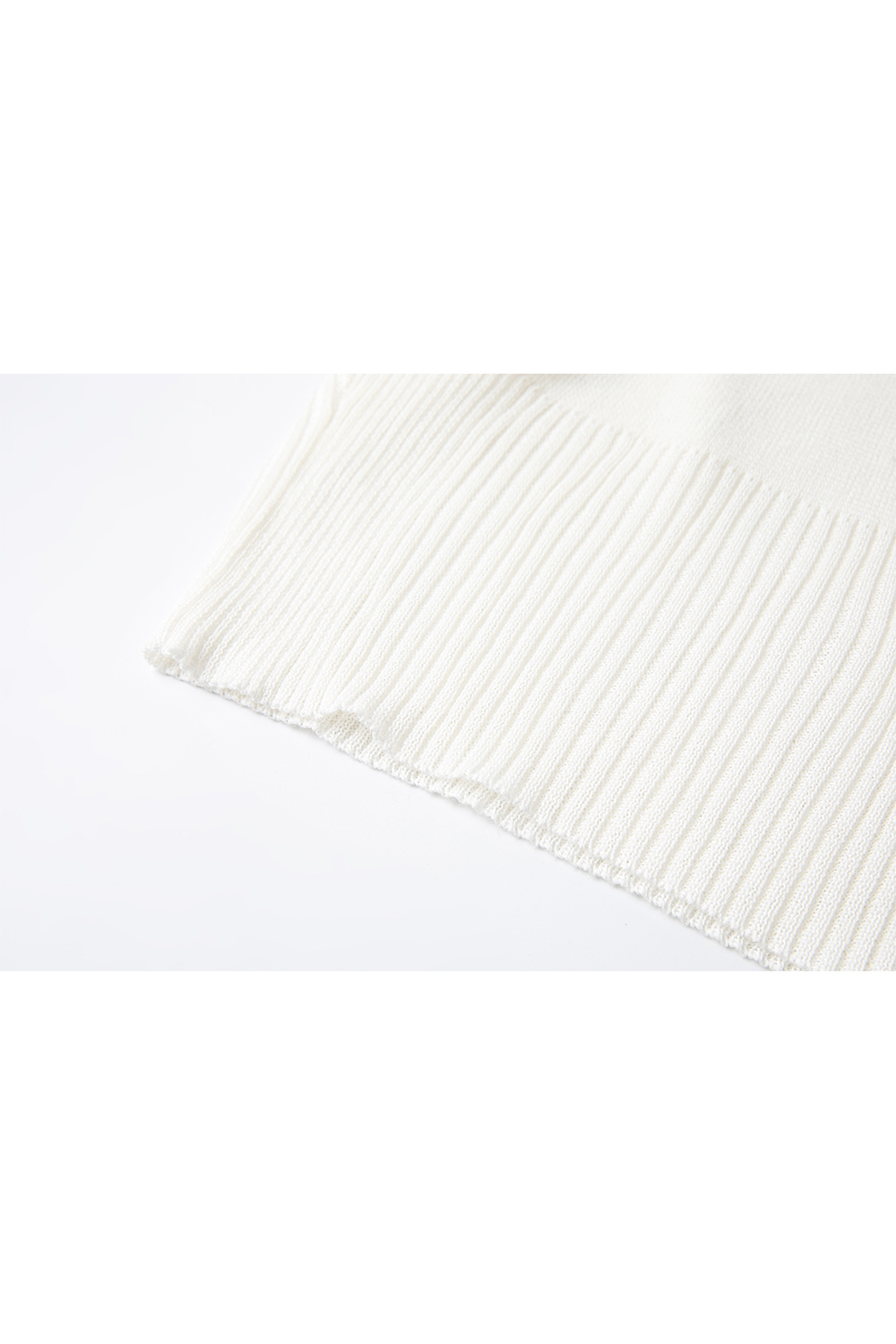 Round Neck High Elastic Sleeveless Sweater