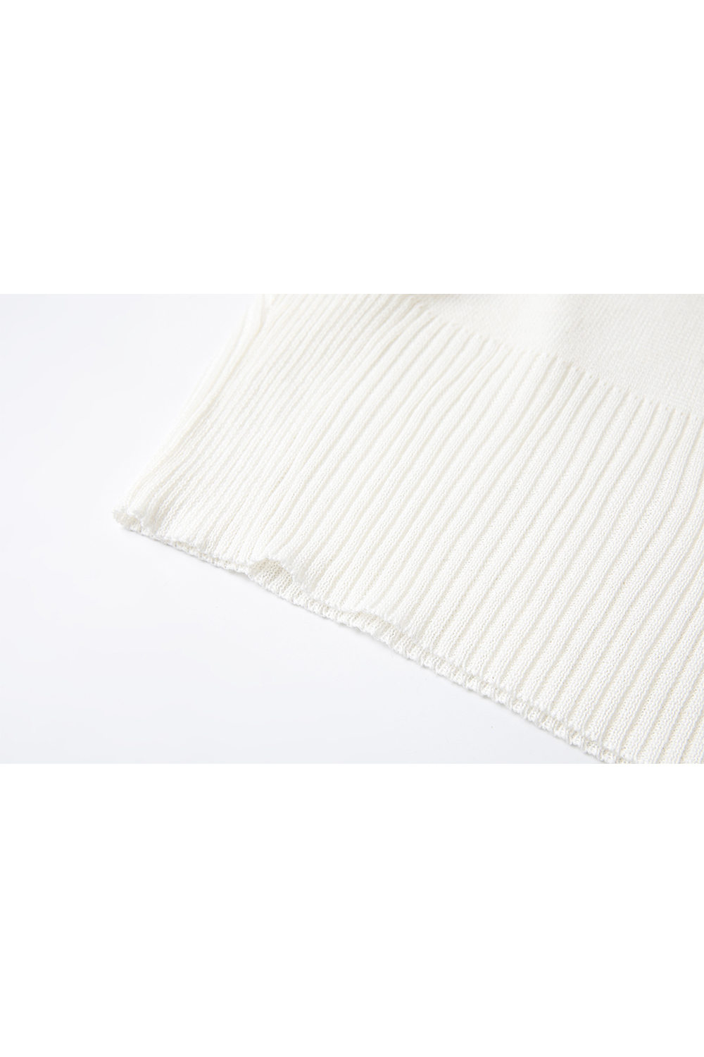 Round Neck High Elastic Sleeveless Sweater