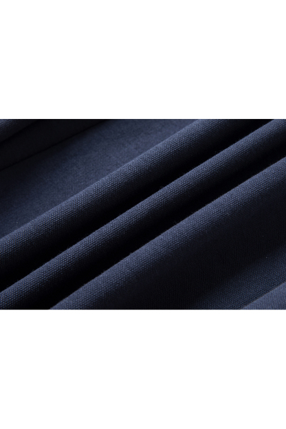 Navy Breton-Stripe Peplum Top & Wide-Leg Pants Set-VIMLYSTORE