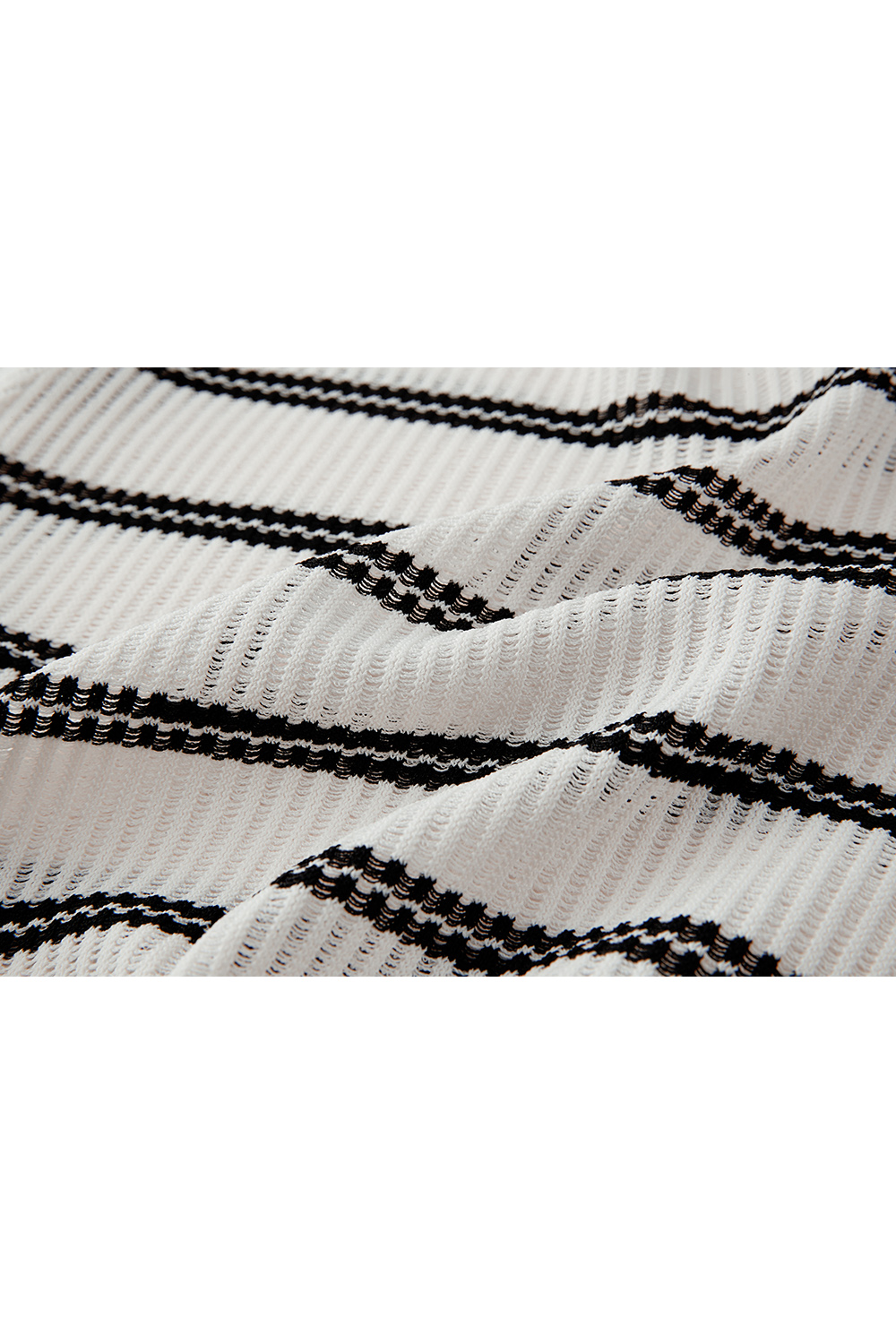 Drawstring Knitted Sweater-VIMLYSTORE