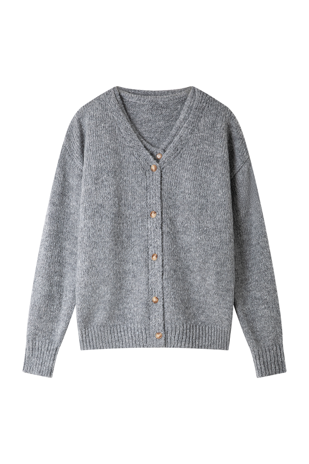 Wool Blend Knitted Top Two-Piece Set